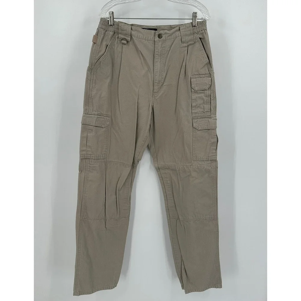 5.11 Tactical Series Mens 74251 Cotton Canvas Cargo Pants Khaki 34x36‎ Tan